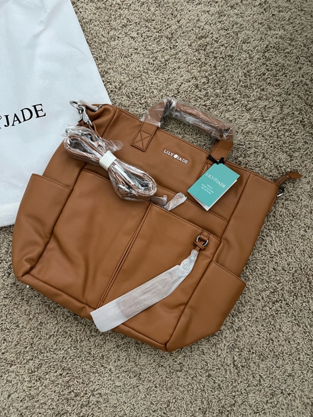 NEW Lily Jade Diaper Bag - Vegan Leather